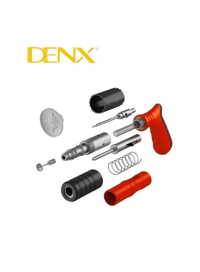 دينكس مثقاب مسامير هوائي صناعي لتثبيت المسامير الفولاذية وثقبها | أداة تثبيت معدنية تعمل بالهواء المضغوط | مسدس مسامير شديد التحمل للورش والإنشاءات - Image 4